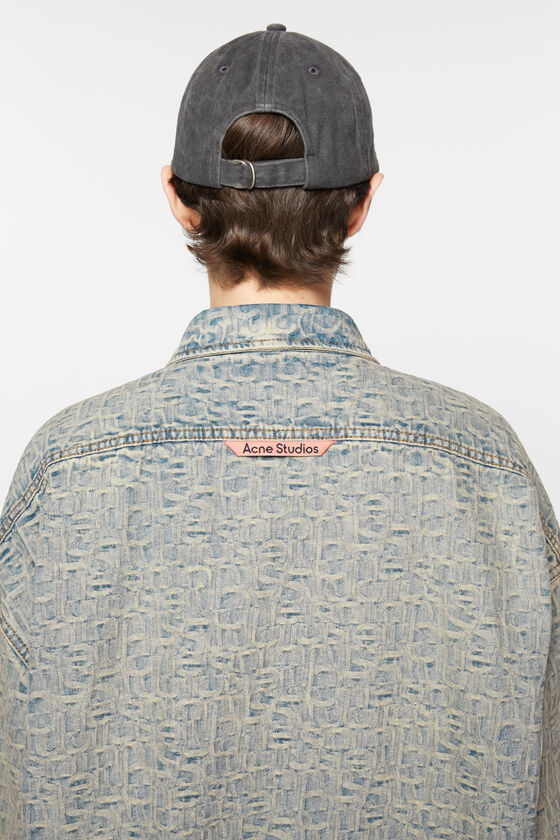 (image for) Word Of Mouth Monogram denim shirt - Relaxed fit